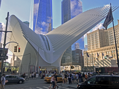 The World Trade Center Hub en Nueva York por Santiago Calatrava, 2016.