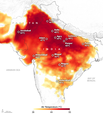 2019. aasta kuumalaine India põhjaosas ja Pakistanis