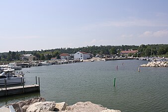 Panorama from harbor