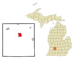 Location of Hastings, Michigan