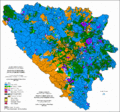 Ethnic structure of Bosnia and Herzegovina by settlements 1961