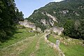 Ruins of the valley road and wall