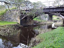 Heritage listed bridge across Currency Creek