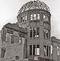 Atombombekuppelen i Hiroshima.