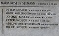 Kosler family grave (detail)