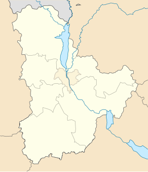 Chubynske is located in Kyiv Oblast