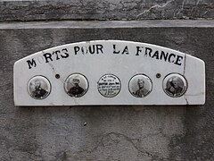 Détail du monument aux morts.