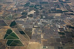 Aerial view of Los Banos