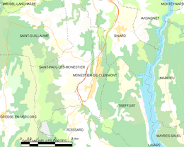 Monestier-de-Clermont – Mappa