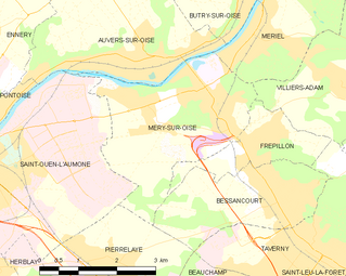 Carte de la commune.