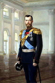 Le tsar Nicolas II par Earnest Lipgart. (définition réelle 669 × 1 000)