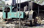 Stoomlocomotief waar juli 2009 aan wordt gewerkt, in de oude fabriek staan opgeknapte locomotieven[5]