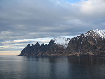 Ersfjorden and near mountains