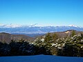 Vue des monts Asana depuis le sommet du mont Ōsasa