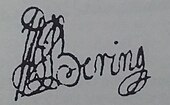 signature de Vitus Béring