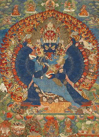 Vadzsrabhairava thangka, 1740. körül