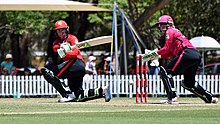 Duffin batting for Melbourne Renegades during WBBL