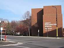 Modern brick building seen from across street