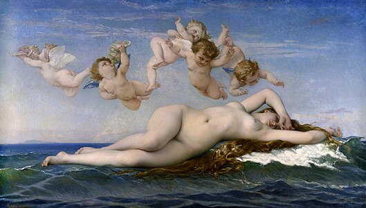 Alexandre Cabanel, La Naissance de Vénus (1863), Paris, musée d'Orsay.