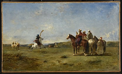 Arabes chassant le faucon, musée des Beaux-Arts de Reims