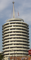 The Capitol Records Building in Hollywood, CA