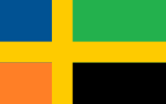 Inofficiell flagga för Bergslagen.