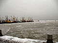 Der Hafen von Havneby im Winter