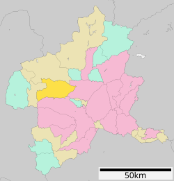 موقعیت هیگاشی‌آگاتسوما، گونما در نقشه