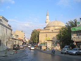 Moskee en straat in Kırklareli