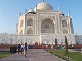 The 17th century Taj Mahal mausoleum of Mumtaz Mahal in Agra.