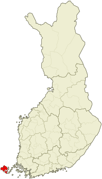 Lage von Åländer Land in Finnland