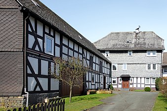 Denkmalgeschützter Hof im Ortskern