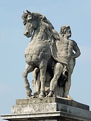 "Cavalier gaulois" by Antoine-Augustin Préault. Sculpture on Pont d'Iéna