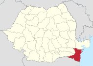 Pozicija Constanţe na karti Rumunjske