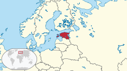Location of Estoniya