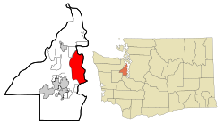 Location of Bainbridge Island, Washington