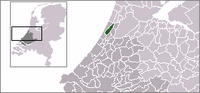 Ligking vaan Noordwijkerhout in Zuid-Holland