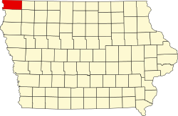 Koartn vo Lyon County innahoib vo Iowa