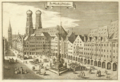 dr Marieplatz, uf eme Chupferstich vom Matthäus Merian (1642)