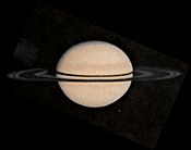 larawang kuha ng Pioneer 11 sa Saturno noong 1979/08/26