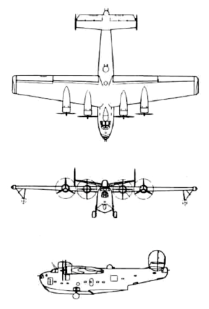 Ortografska projekcija PB2Y-5 Coronado