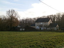 Vue d'une maison à l'entrée d'une forêt