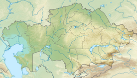 Тюленячі острови. Карта розташування: Казахстан