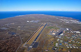 Aéroport international de Keflavík.