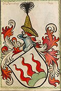 Wappen des erloschen Geschlechts von Prennberg aus dem Scheiblerschen Wappenbuch