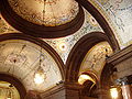 Mosaic ceiling of the ground floor Loggia