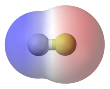 A molecule with a difference in charge, from end to end