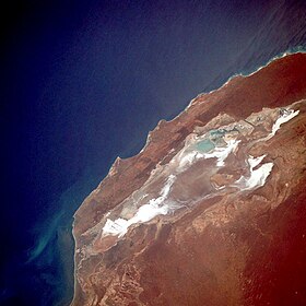 Satellite photo of Lake Macleod