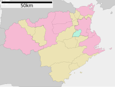 十楽寺 (阿波市)の位置（徳島県内）