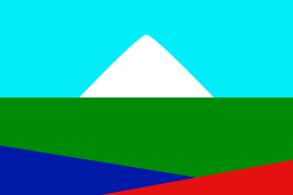 Bandeira mapuche do territorio pehuenche.